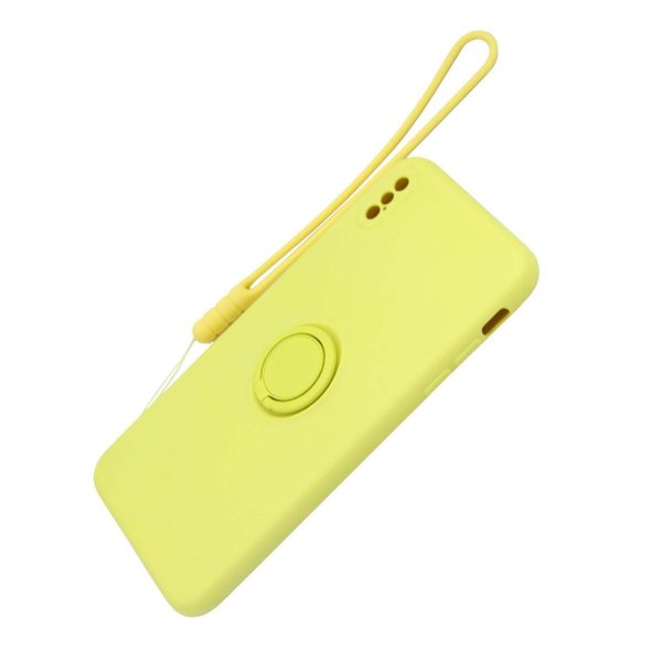 iPhone X/iPhone Xs Deksel med Ringholder Gul