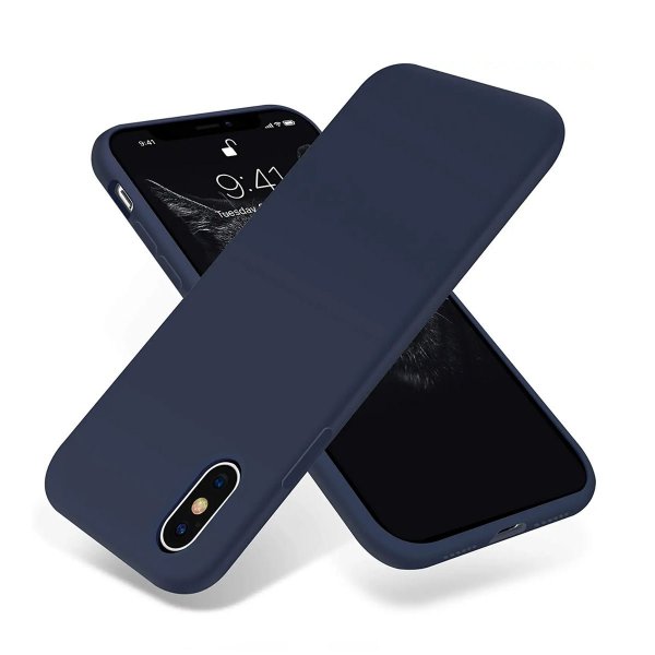 Rvelon iPhone X/iPhone Xs Deksel Silikon Blå