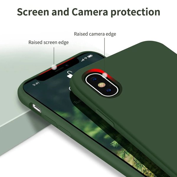 Rvelon iPhone X/iPhone Xs Deksel Silikon Grønn