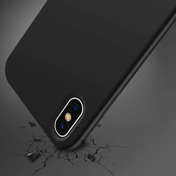Rvelon iPhone X/iPhone Xs Deksel Silikon Svart