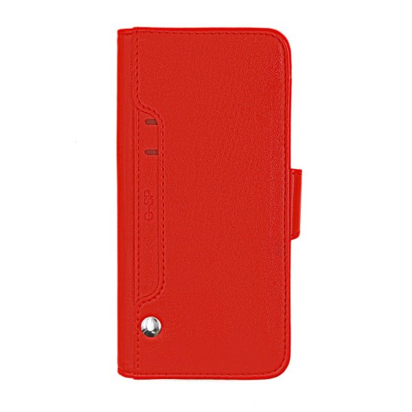 iPhone X/iPhone Xs Etui Utbrettbar Kortlomme Rød