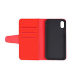 iPhone X/iPhone Xs Etui Utbrettbar Kortlomme Rød