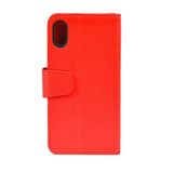 iPhone X/iPhone Xs Etui Utbrettbar Kortlomme Rød