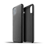 Mujjo iPhone 11 Pro Max Deksel Full Leather Case Svart