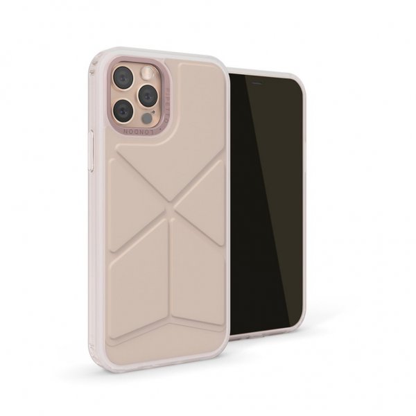 Pipetto iPhone 12 Pro Max Skal Origami Snap Dusty Pink