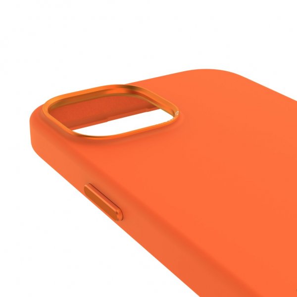 Decoded iPhone 15 Plus Deksel Silicone Backcover Apricot