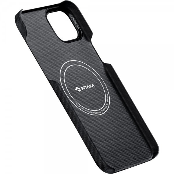 Pitaka iPhone 15 Plus Deksel MagEZ Case 4 Black/Grey Twill
