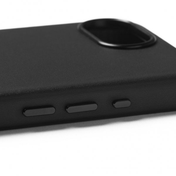 Mujjo iPhone 16e/17e Deksel Full Leather Case MagSafe Svart