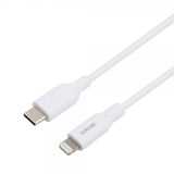 Deltaco Kabel USB-C Cable with Lightning Connector 2m Hvit