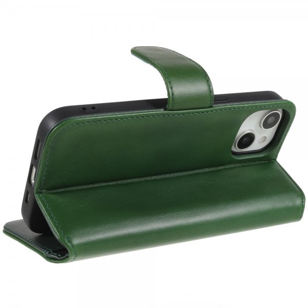 Nordic Covers iPhone 14 Plus Etui Essential Leather Juniper Green