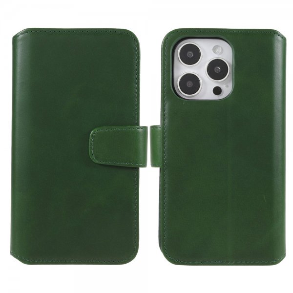 Nordic Covers iPhone 14 Pro Max Etui Essential Leather Juniper Green