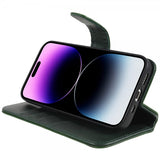 Nordic Covers iPhone 14 Pro Etui Essential Leather Juniper Green