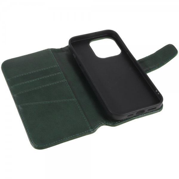 Nordic Covers iPhone 12/iPhone 12 Pro Etui Essential Leather Juniper Green