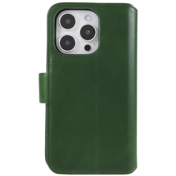 Nordic Covers iPhone 14 Pro Etui Essential Leather Juniper Green