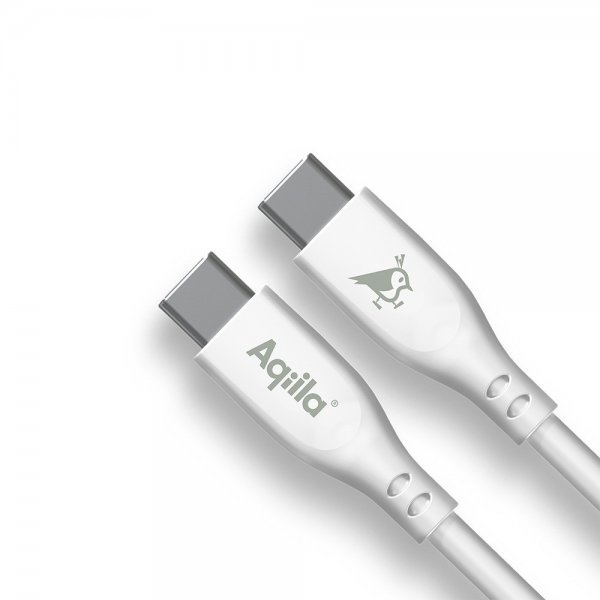 Aqiila Kabel Cablebird CS11 USB-C/USB-C 60W 1m Hvit