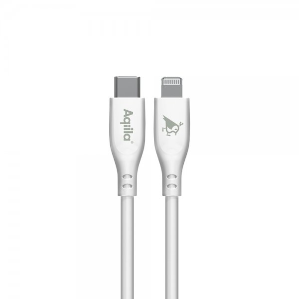Aqiila Kabel Cablebird CS22 USB-C/Lightning 60W 2m Hvit
