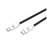 Celly Kabel Cotton Braided USB-C/USB-C 1.5m Svart