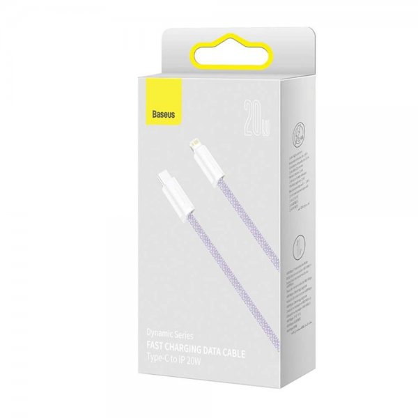 Baseus Kabel Dynamic Series USB-C till Lightning 1 m Lilla