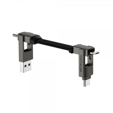 Rolling Square Kabel inCharge 6 Keyring Mercury Gray
