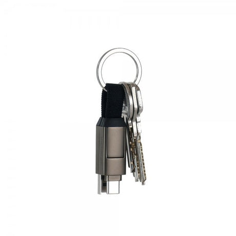 Rolling Square Kabel inCharge 6 Keyring Mercury Gray
