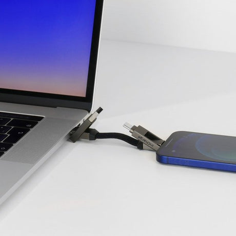 Rolling Square Kabel inCharge 6 Keyring Mercury Gray