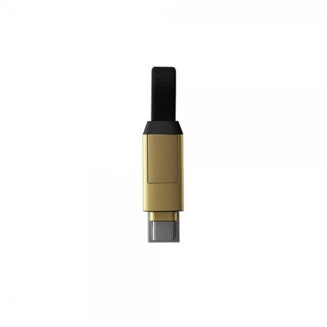 Rolling Square Kabel inCharge 6 Keyring Saturn Gold