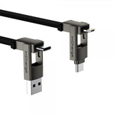 Rolling Square Kabel inCharge 6 Max 1.5m 6in1 Mercury Gray