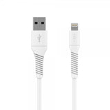 Fixed Kabel Liquid Silicone USB-A/Lightning 1.2m Hvit