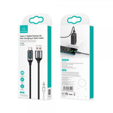 USAMS Kabel U78 Display USB-A/USB-C 1.2 m Svart