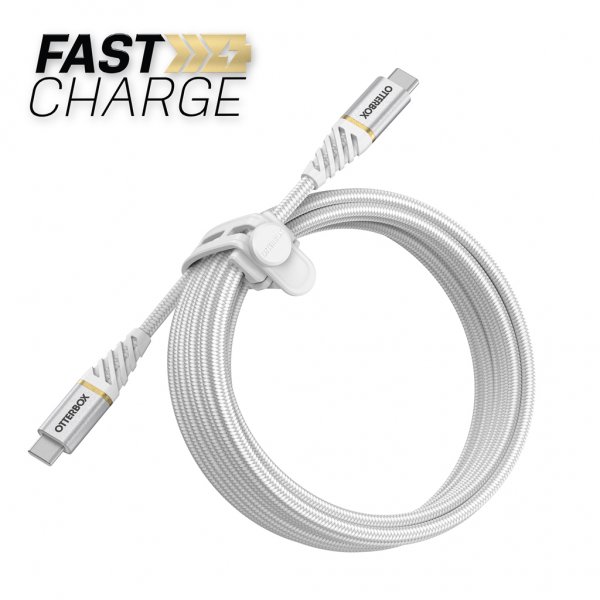 Otterbox Kabel USB-C/USB-C Premium Cable 3m Cloud Sky White