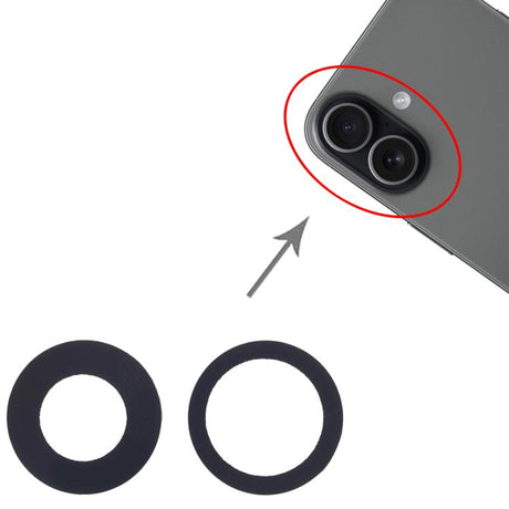 Kameralinser med dobbeltsidig tape for iPhone 17