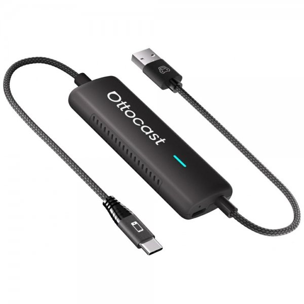 Ottocast Mirror Touch Trådløs CarPlay/Android Auto Adapter med Skjermspeiling