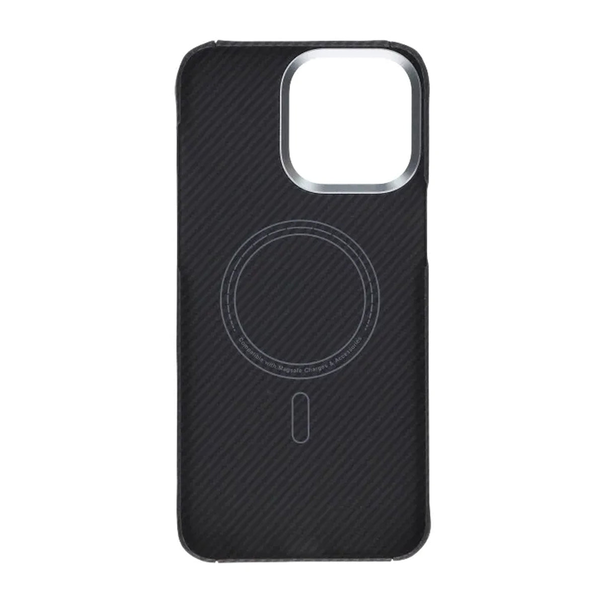 iPhone 15 Pro Max Deksel Kevlar MagSafe Svart med striper