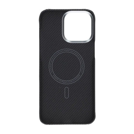 iPhone 15 Pro Max Deksel Kevlar MagSafe Svart med striper