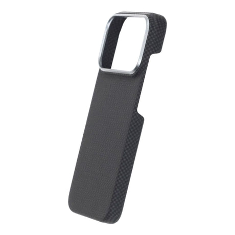 iPhone 17 Pro Deksel Kevlar MagSafe Svart med rutemønster