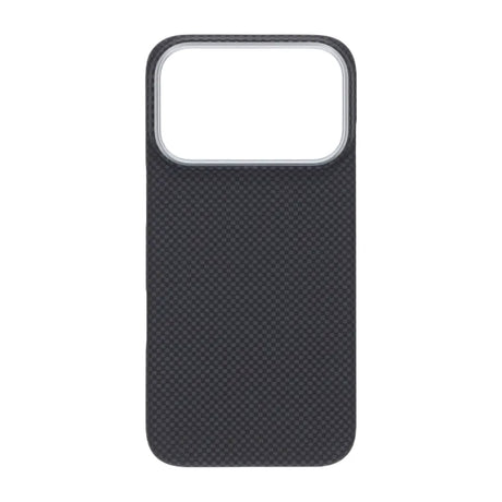 iPhone 17 Pro Deksel Kevlar MagSafe Svart med rutemønster