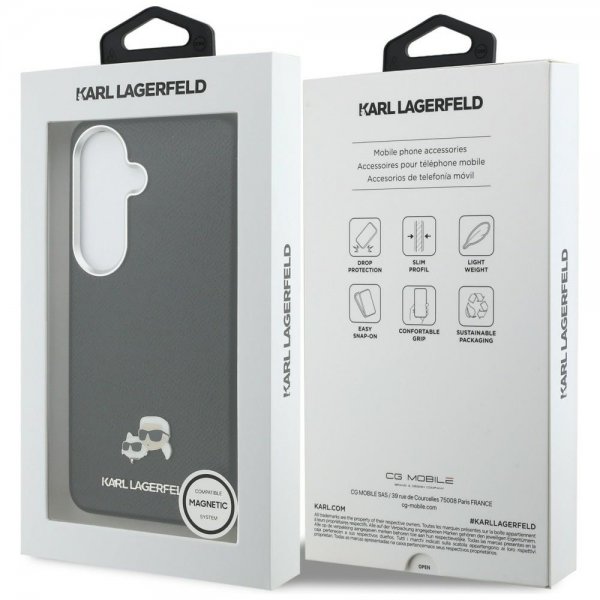 Karl Lagerfeld Samsung Galaxy S26 Deksel Saffiano MagSafe Svart