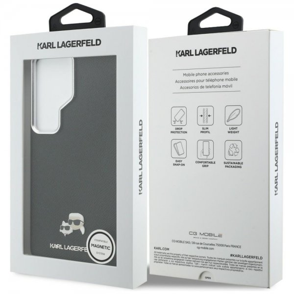 Karl Lagerfeld Samsung Galaxy S26 Ultra Deksel Saffiano MagSafe Svart