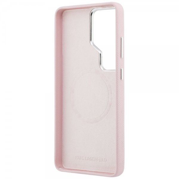 Karl Lagerfeld Samsung Galaxy S26 Ultra Deksel Saffiano MagSafe Rosa