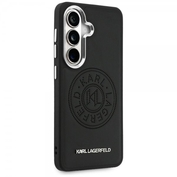 Karl Lagerfeld Samsung Galaxy S26 Plus Deksel Perforated Logo MagSafe Svart