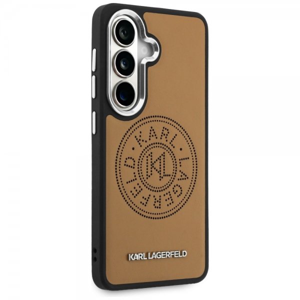 Karl Lagerfeld Samsung Galaxy S26 Deksel Perforated Logo MagSafe Brun