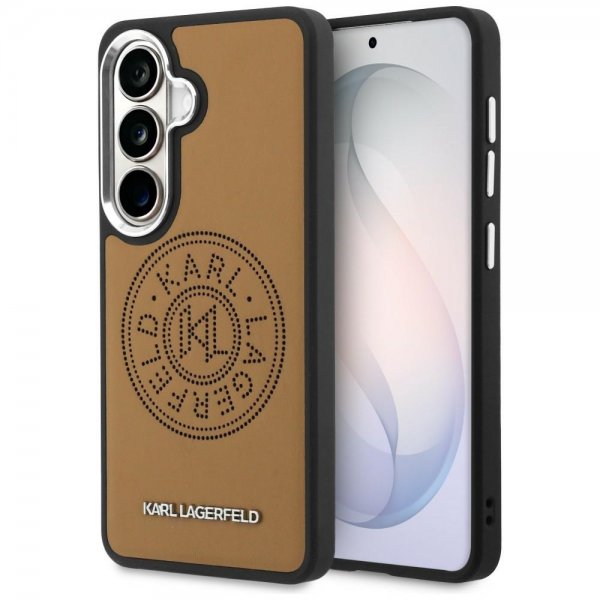 Karl Lagerfeld Samsung Galaxy S26 Plus Deksel Perforated Logo MagSafe Brun