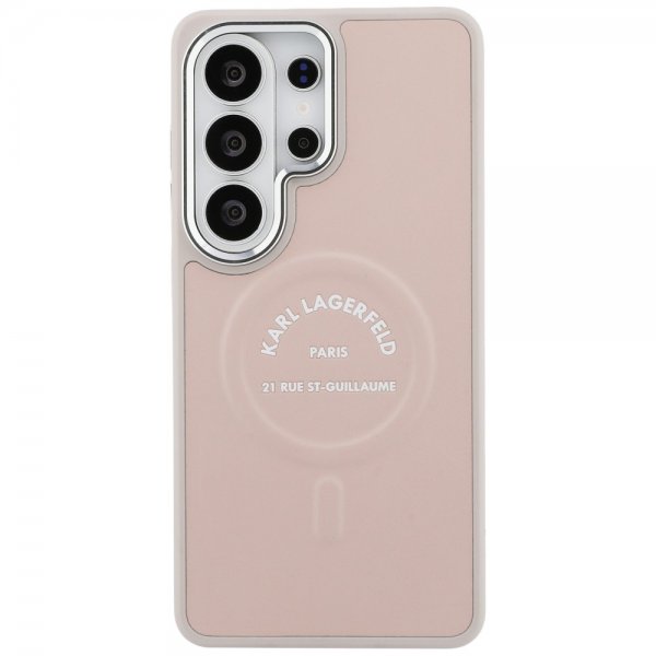 Karl Lagerfeld Samsung Galaxy S26 Ultra Deksel Embossed MagSafe RSG Rosa