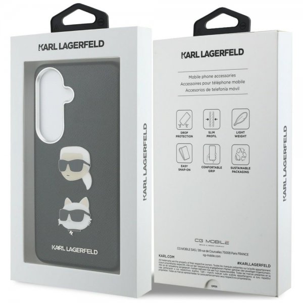 Karl Lagerfeld Samsung Galaxy S26 Plus Deksel Saffiano Karl & Choupette Svart