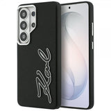 Karl Lagerfeld Samsung Galaxy S26 Ultra Deksel Metal Logo Grained Svart