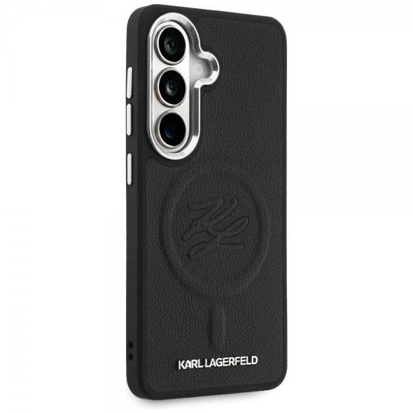 Karl Lagerfeld Samsung Galaxy S26 Plus Deksel Embossed MagSafe Svart