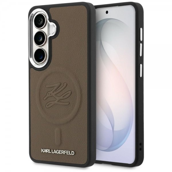 Karl Lagerfeld Samsung Galaxy S26 Plus Deksel Embossed MagSafe Brun