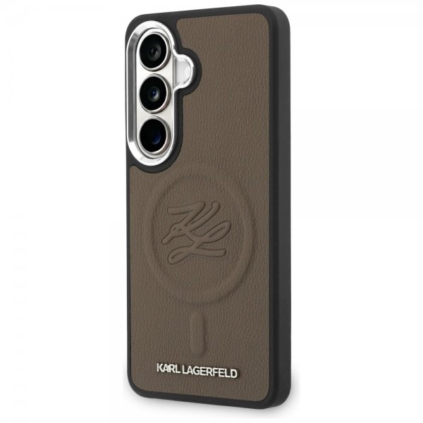 Karl Lagerfeld Samsung Galaxy S26 Plus Deksel Embossed MagSafe Brun
