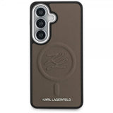 Karl Lagerfeld Samsung Galaxy S26 Plus Deksel Embossed MagSafe Brun