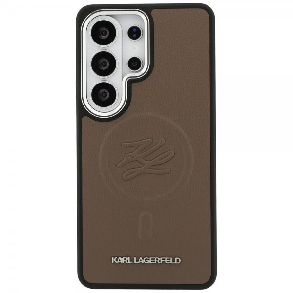 Karl Lagerfeld Samsung Galaxy S26 Ultra Deksel Embossed MagSafe Brun